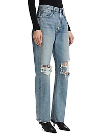 Kelly High-Rise Straight-Leg Jeans