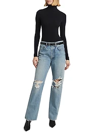 Kelly High-Rise Straight-Leg Jeans