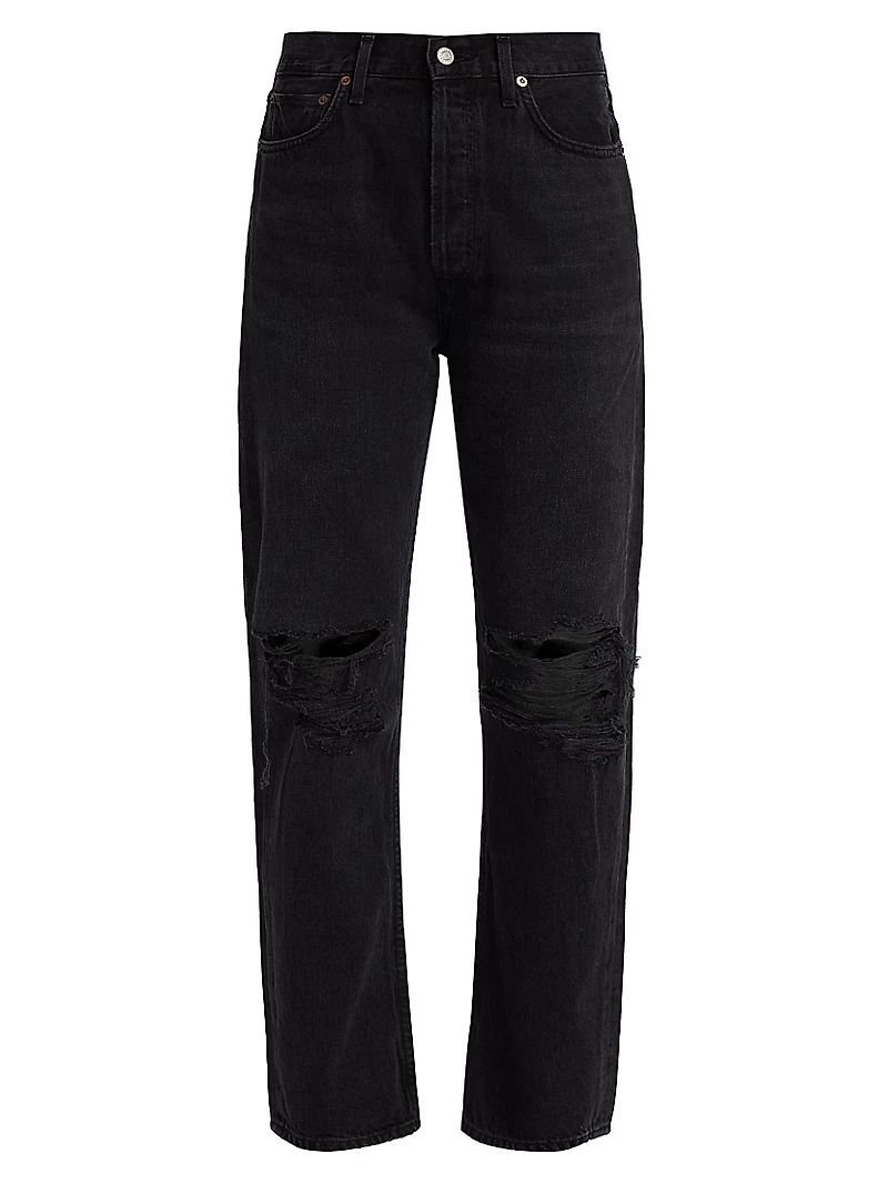 90'S High-Rise Straight-Leg Jeans