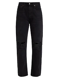 90'S High-Rise Straight-Leg Jeans