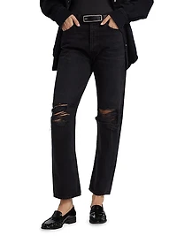 90'S High-Rise Straight-Leg Jeans