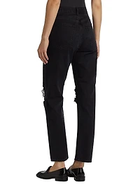 90'S High-Rise Straight-Leg Jeans