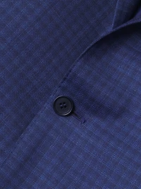 Micro-Plaid Wool Business Sport Coat