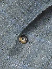 Plaid Wool-Silk-Linen Sport Coat