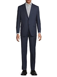Microcheck Classic-Fit Wool Suit