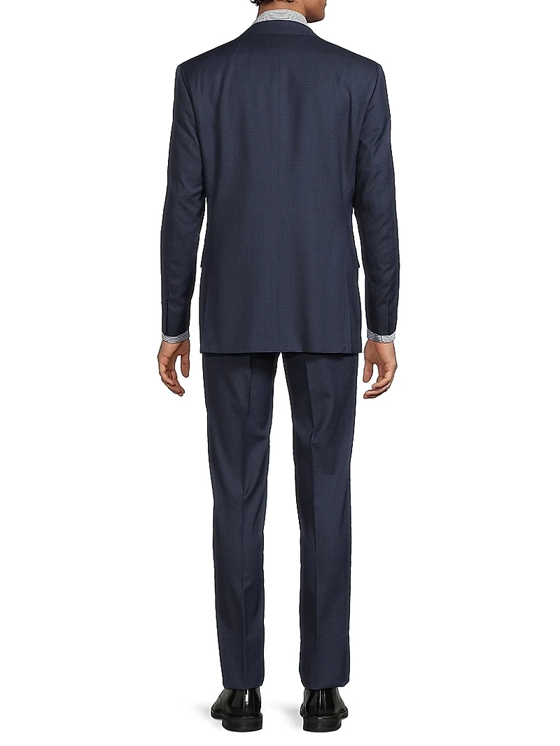 Microcheck Classic-Fit Wool Suit