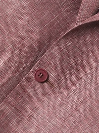 Solid Textured Wool-Silk-Linen Sport Coat