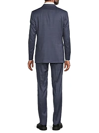 Plaid Wool Modern-Fit Suit