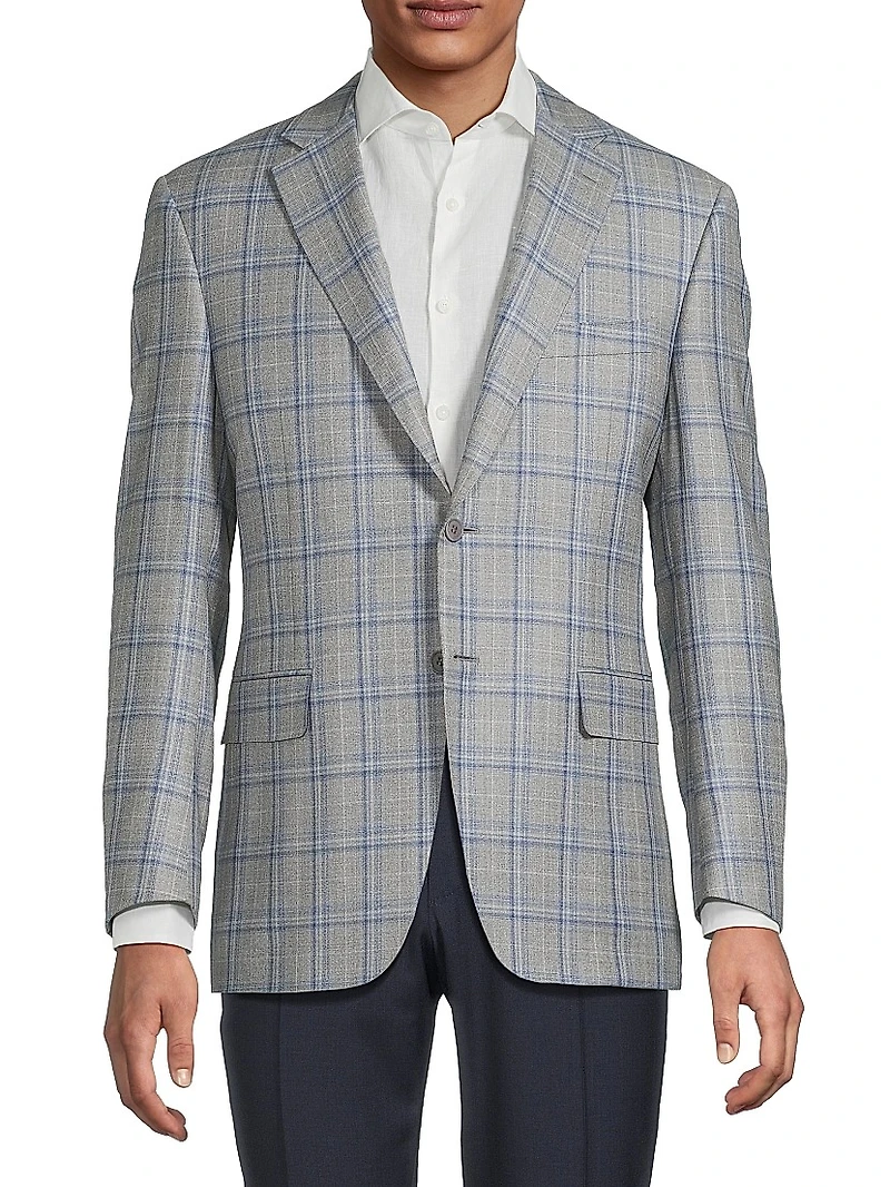 Plaid Wool Sportcoat