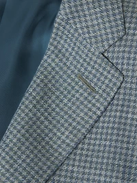 Houndstooth Linen-Wool Sportcoat
