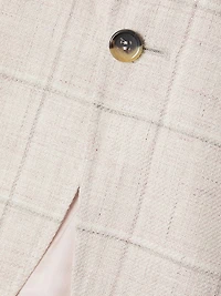Windowpane Linen-Wool Sportcoat