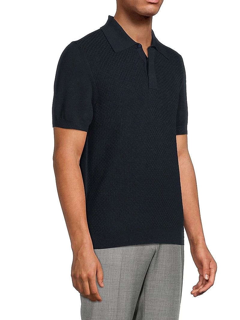 Knit Polo Shirt