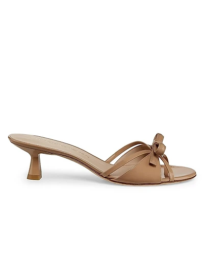Felicity 50MM Leather Slide Sandals