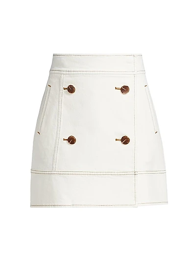 Court Denim Miniskirt