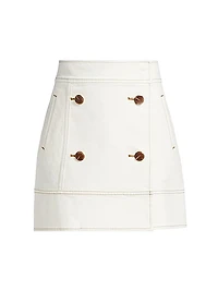 Court Denim Miniskirt
