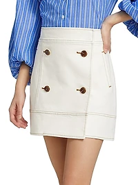 Court Denim Miniskirt