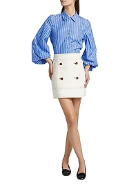 Court Denim Miniskirt