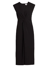 Damien Scuba Crepe Midi-Dress