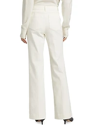 Nicole Stretch-Twill Flare Pants