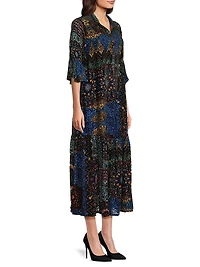 Nash Paisley Midi-Dress