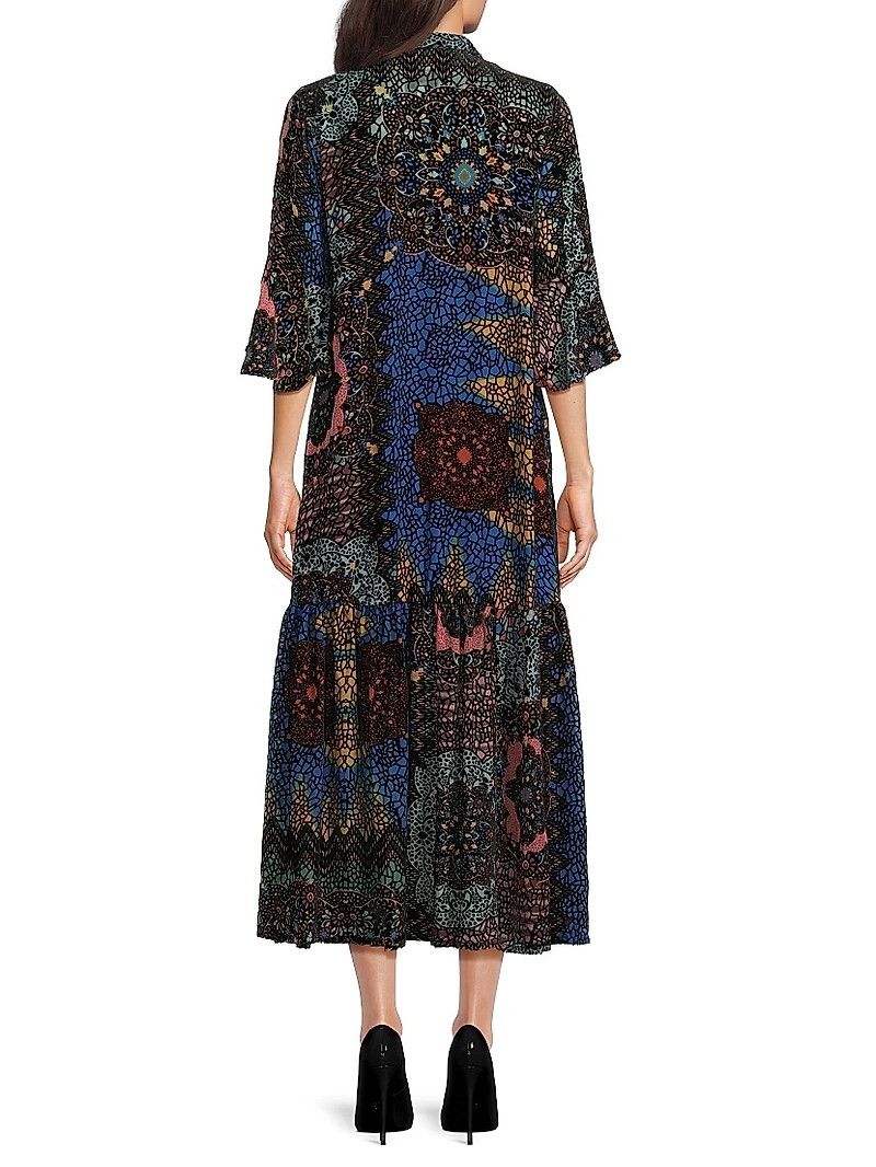 Nash Paisley Midi-Dress