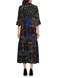 Nash Paisley Midi-Dress