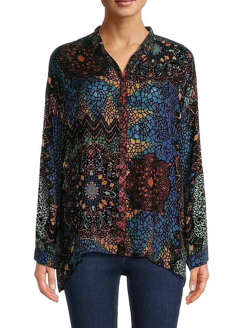The Audrey Oversized Floral Blouse