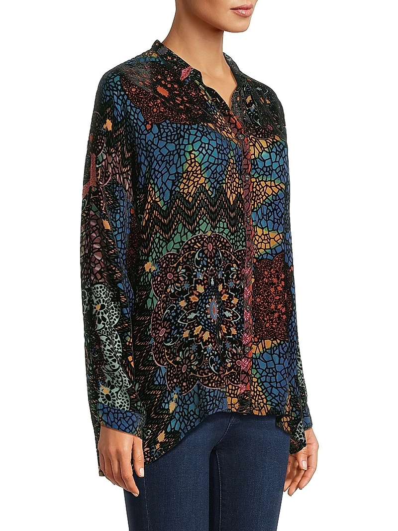 The Audrey Oversized Floral Blouse