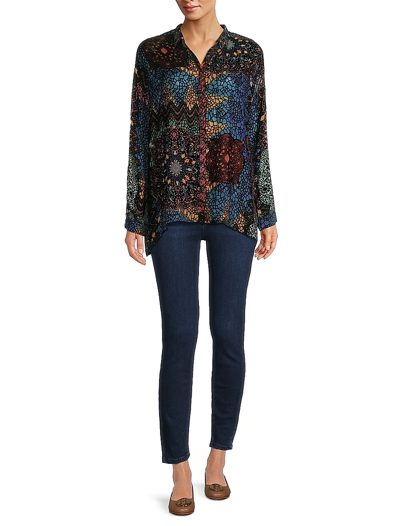 The Audrey Oversized Floral Blouse