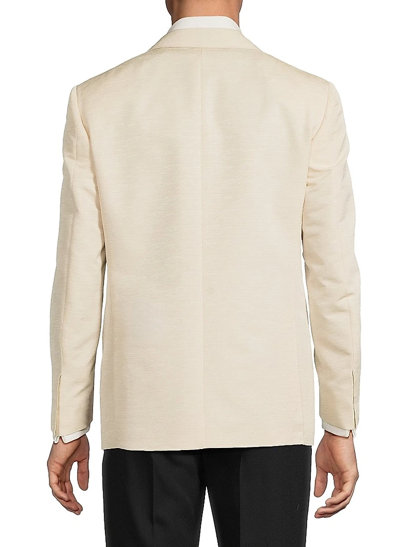 Textured Wool-Silk Dinner Jacket