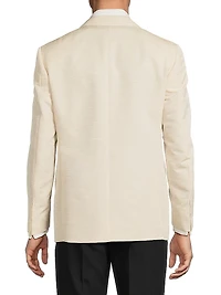 Textured Wool-Silk Dinner Jacket