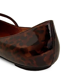 Emilia Tortoiseshell Leather Flats