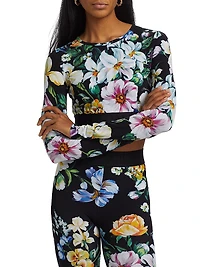 Mixed Floral Crop Top