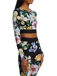 Mixed Floral Crop Top