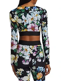 Mixed Floral Crop Top