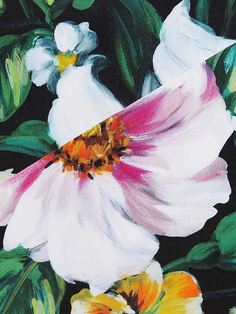 Mixed Floral Crop Top