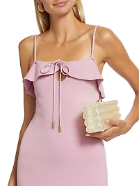 Ciera Knit Tieneck Midi-Dress
