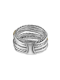 Crossover Seven Row Ring Sterling Silver