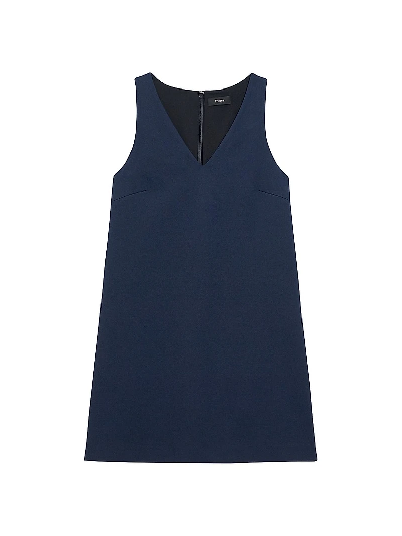 V-Neck Shift Minidress