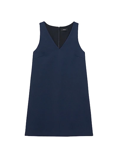 V-Neck Shift Minidress