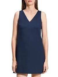 V-Neck Shift Minidress