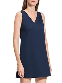 V-Neck Shift Minidress