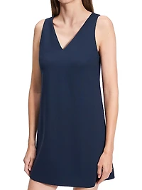 V-Neck Shift Minidress