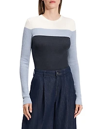 Mirzi Striped Rib-Knit Shirt