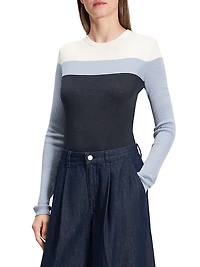 Mirzi Striped Rib-Knit Shirt