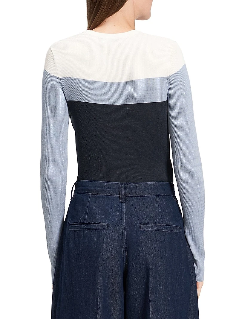 Mirzi Striped Rib-Knit Shirt