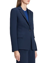 Notch-Lapel Slim-Fit Blazer