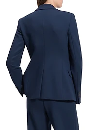Notch-Lapel Slim-Fit Blazer