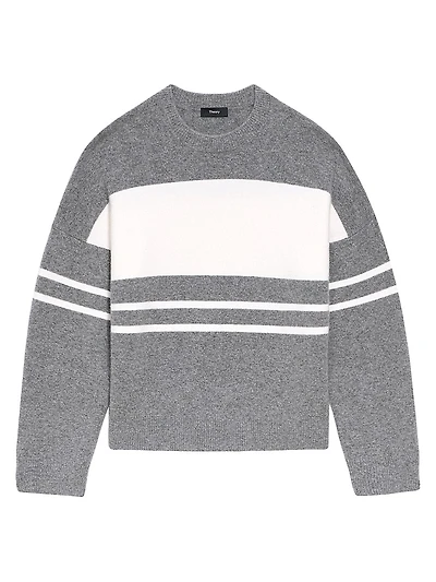 Color Block Wool-Blend Sweater