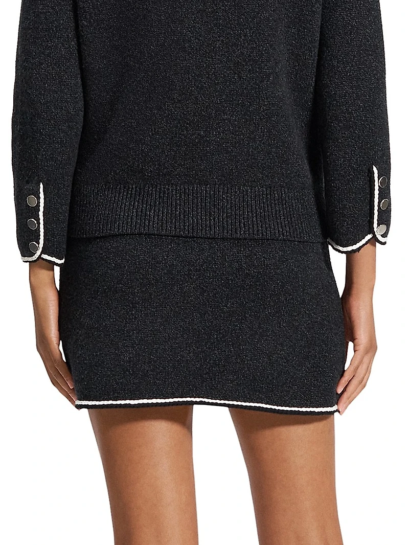 Felted Tweed Miniskirt
